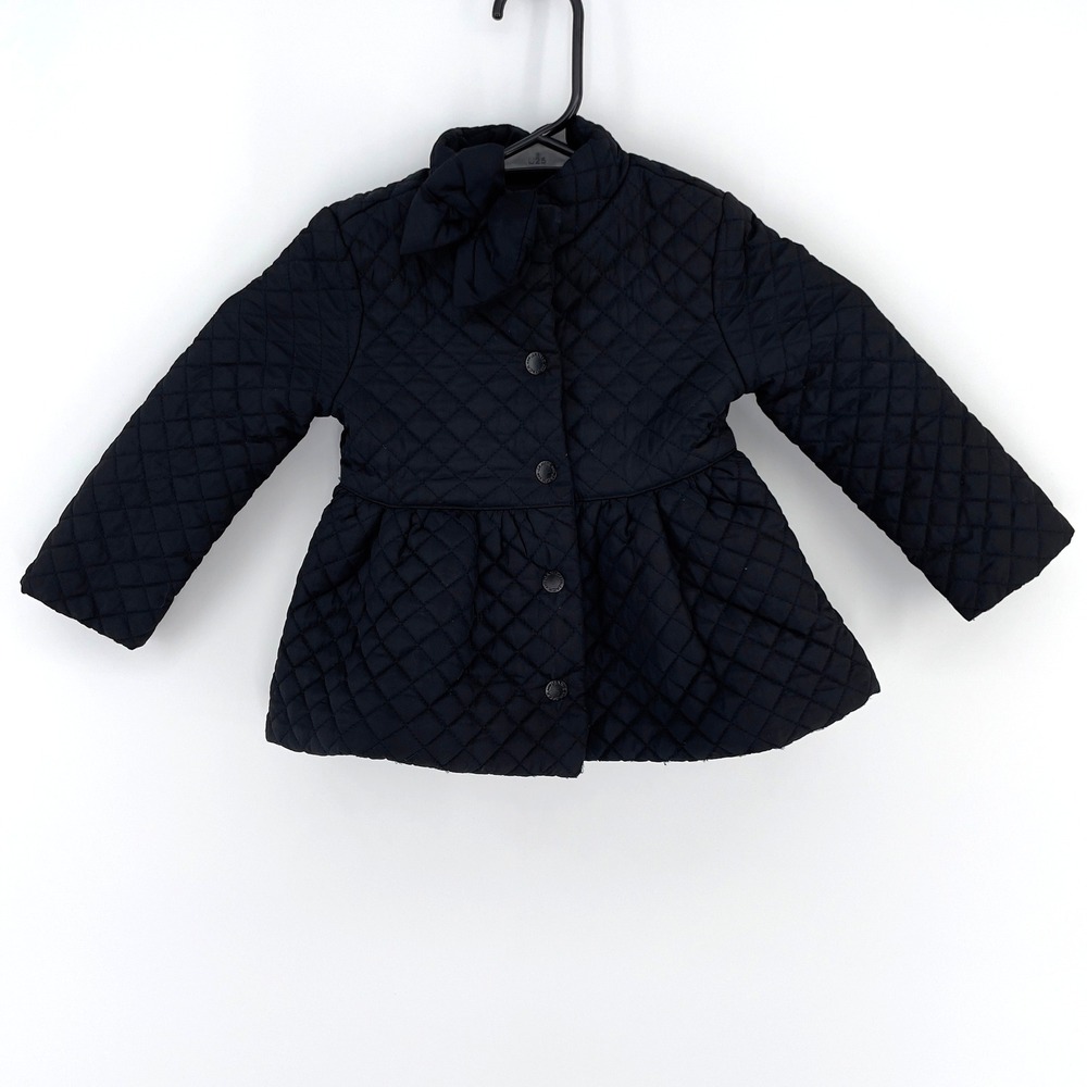 Janie and Jack Quilted Black Jacket